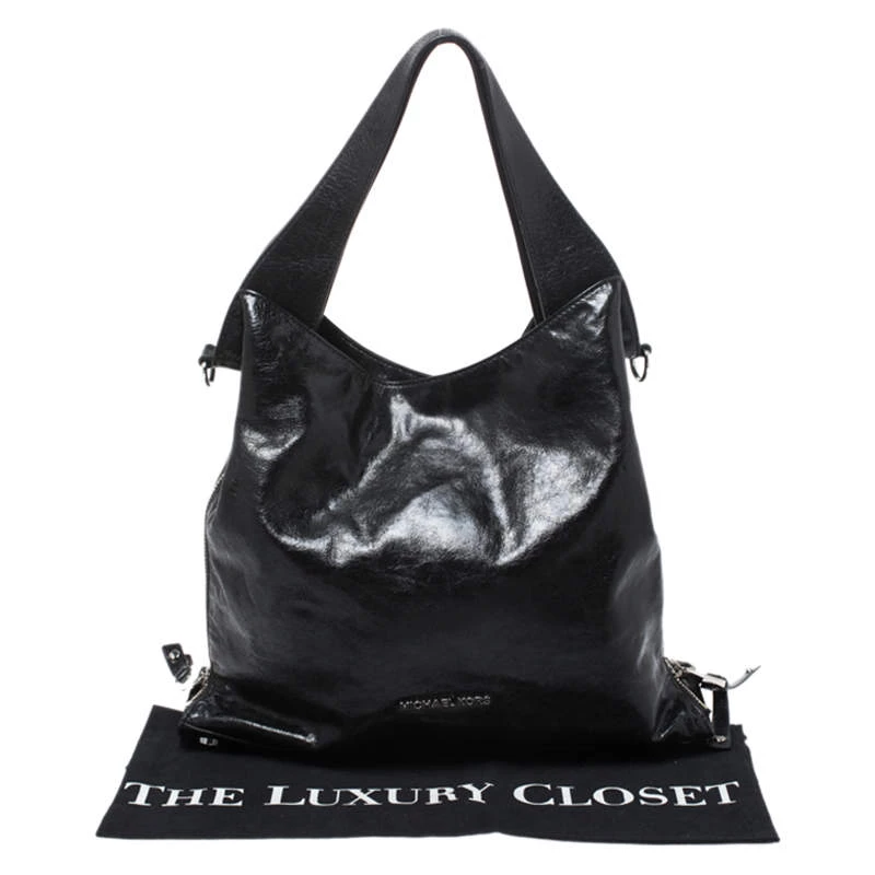 MICHAEL Michael Kors Black Leather Large Devon Tote For Women - Image 9