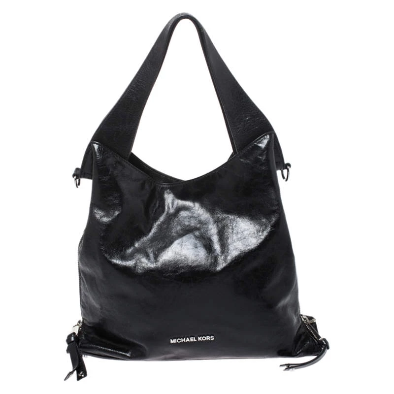 MICHAEL Michael Kors Black Leather Large Devon Tote For Women