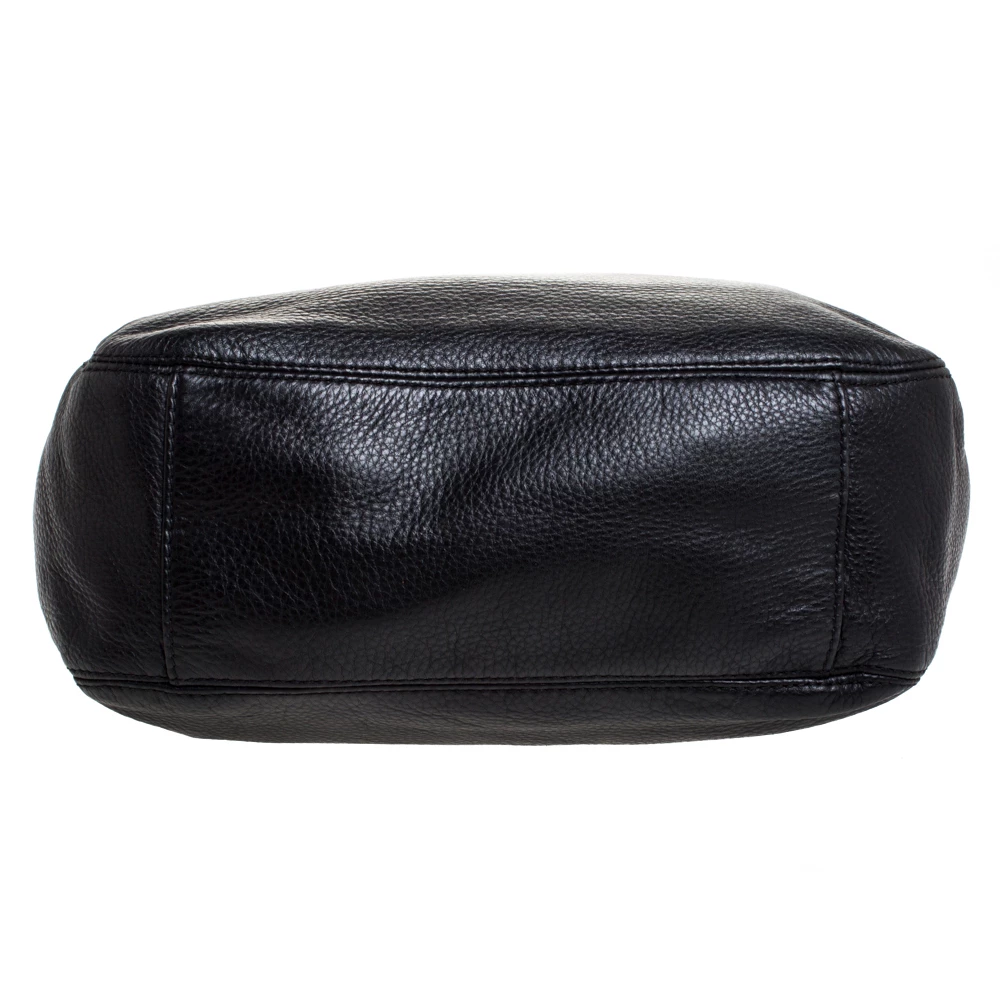 MICHAEL Michael Kors Black Leather Lilly Shoulder Bag For Women - Image 6