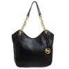 MICHAEL Michael Kors Black Leather Lilly Shoulder Bag For Women