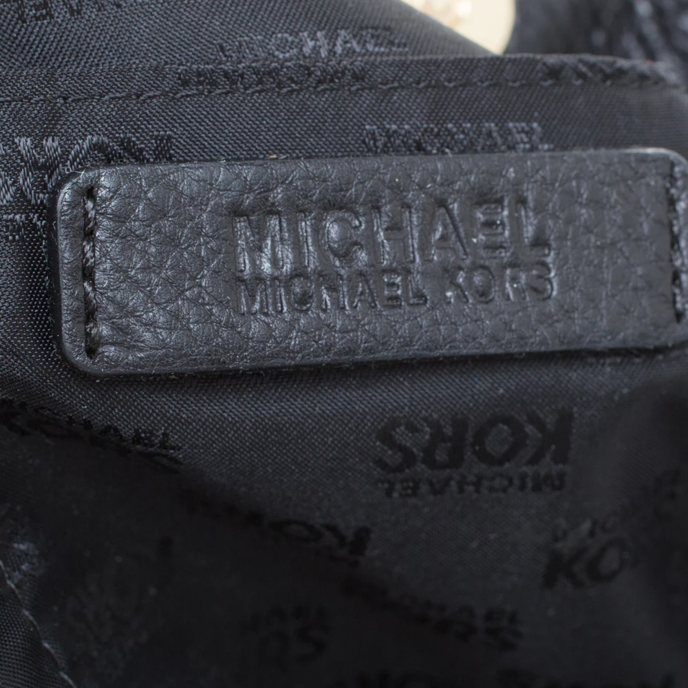 MICHAEL Michael Kors Black Leather Lilly Shoulder Bag For Women - Image 8