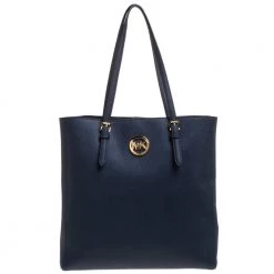 MICHAEL Michael Kors Blue Leather Jet Set Tote For Women