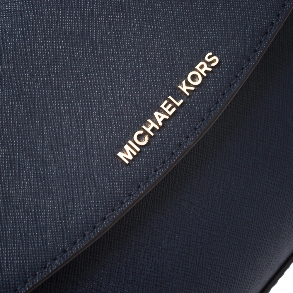 Michael Kors Blue Leather Extra Small Ava Crossbody Bag For Women - Image 5