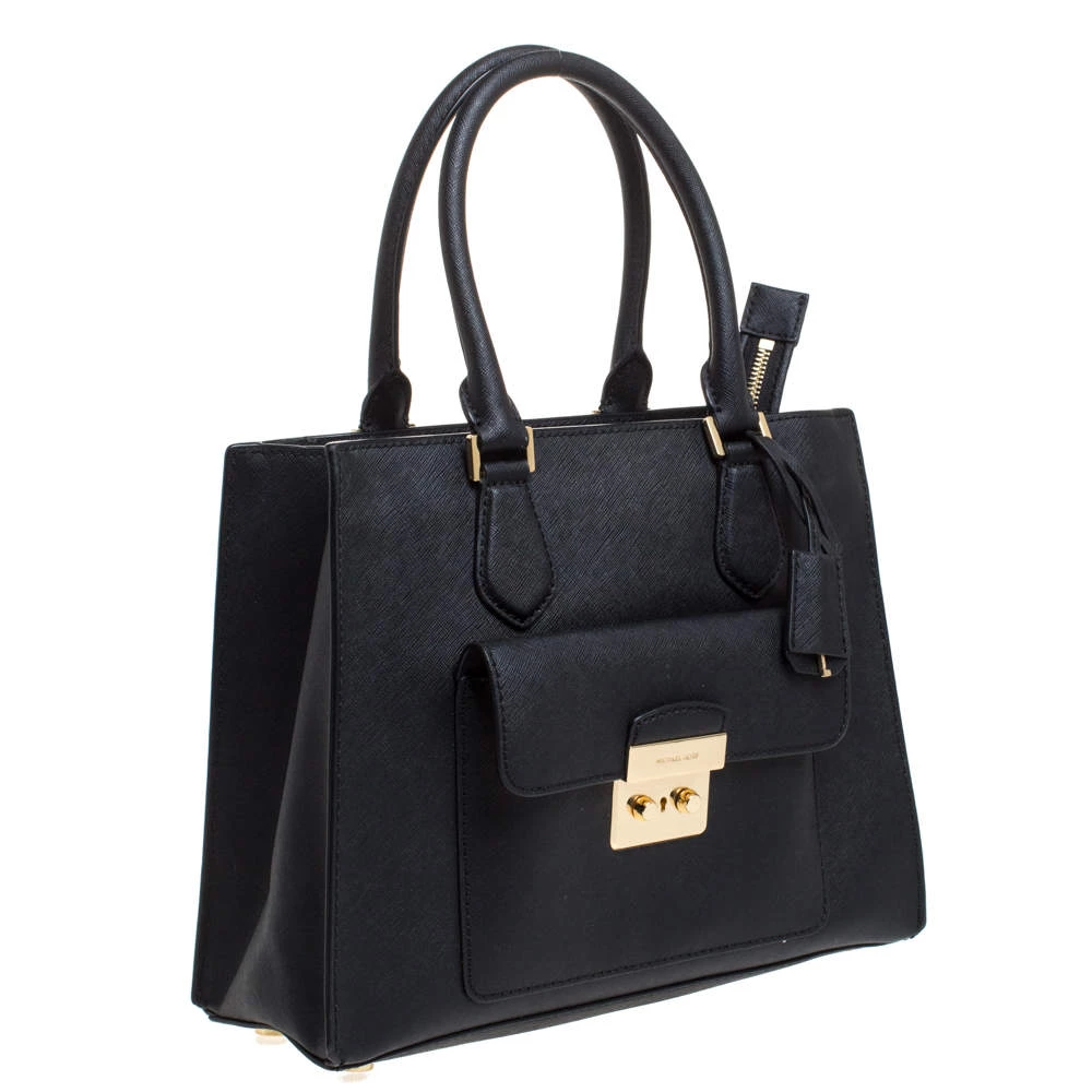 MICHAEL Michael Kors Black Leather Bridgette Tote For Women - Image 3