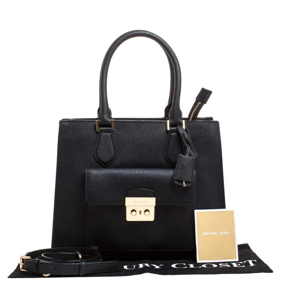 MICHAEL Michael Kors Black Leather Bridgette Tote For Women - Image 9