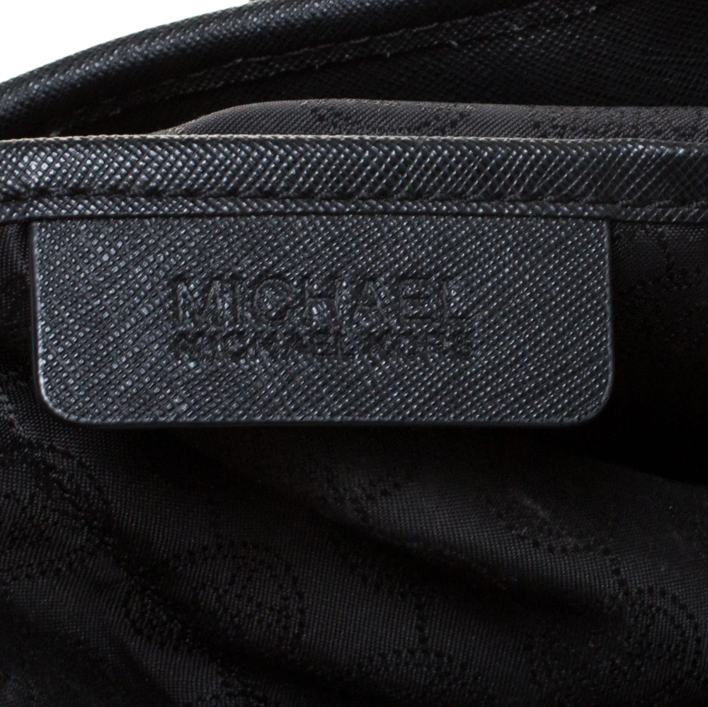 MICHAEL Michael Kors Black Leather Jet Set Travel Tote For Women - Image 8