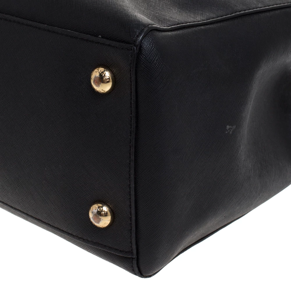 MICHAEL Michael Kors Black Leather Jet Set Travel Tote For Women - Image 11