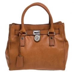 MICHAEL Michael Kors Tan Leather Hamilton Tote For Women