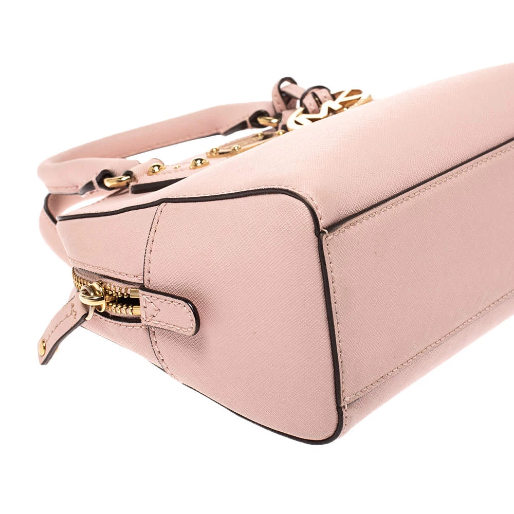 Michael Michael Kors Pink Leather MIni 2way Crossbody Bag For Women - Image 10