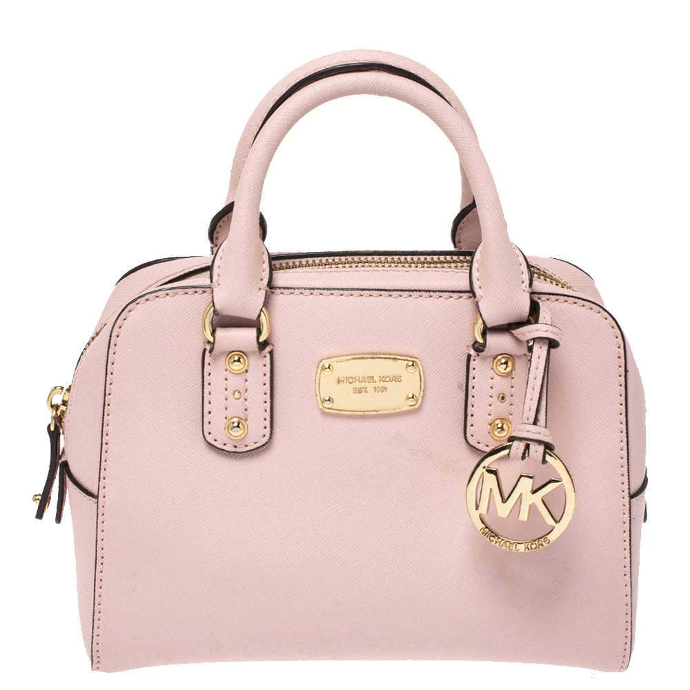 Michael Michael Kors Pink Leather MIni 2way Crossbody Bag For Women