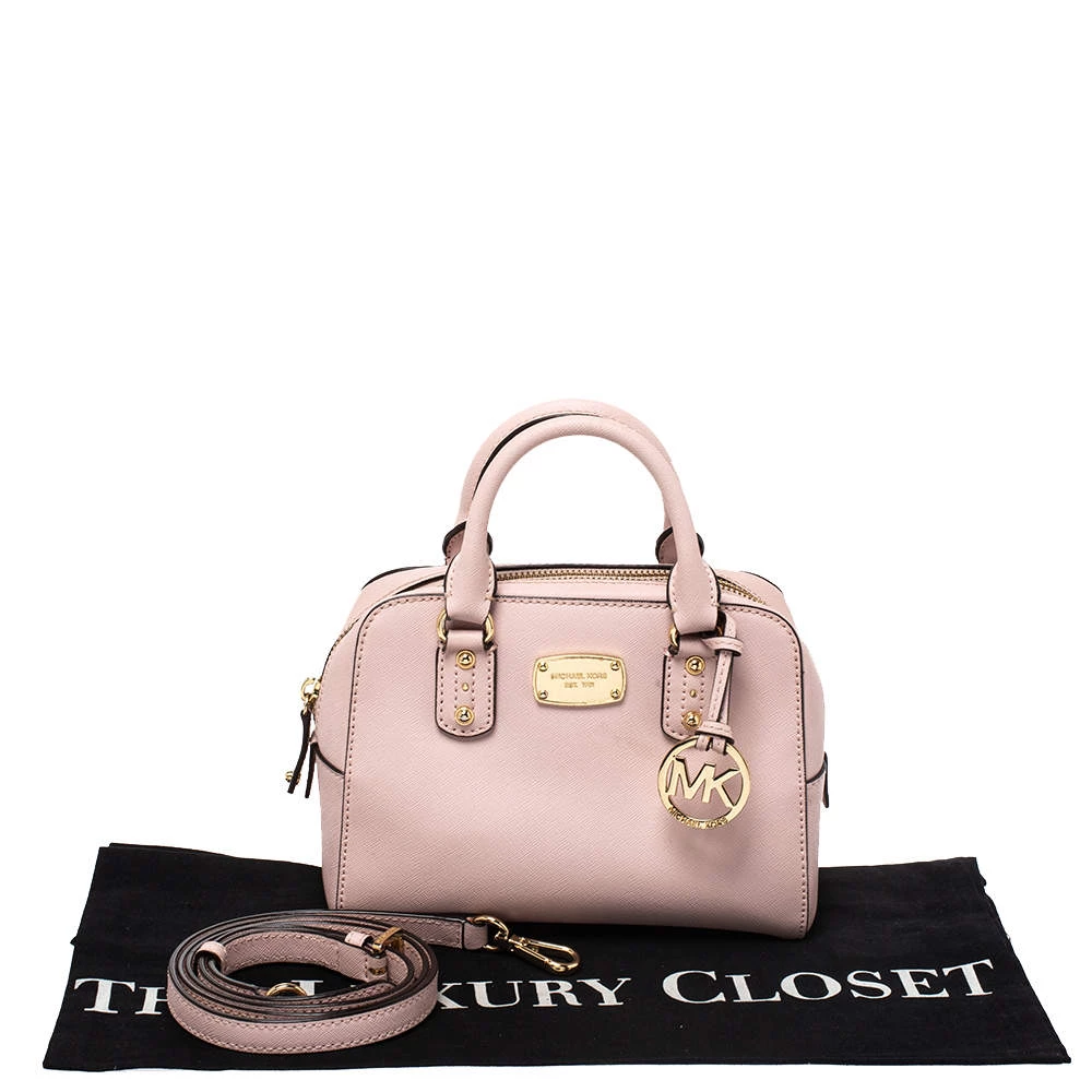 Michael Michael Kors Pink Leather MIni 2way Crossbody Bag For Women - Image 9
