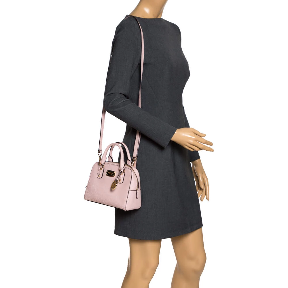 Michael Michael Kors Pink Leather MIni 2way Crossbody Bag For Women - Image 2