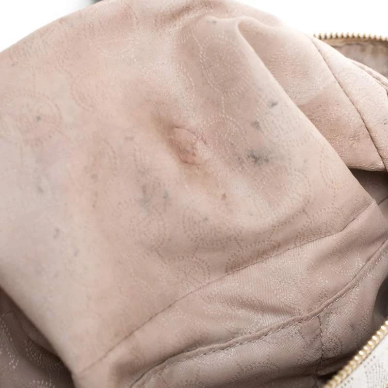 MICHAEL Michael Kors Beige Signature Coated Canvas Cindy Dome Satchel For Women - Image 8