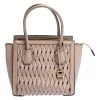 Michael Kors Pink Woven Leather Mercer Studio Tote For Women