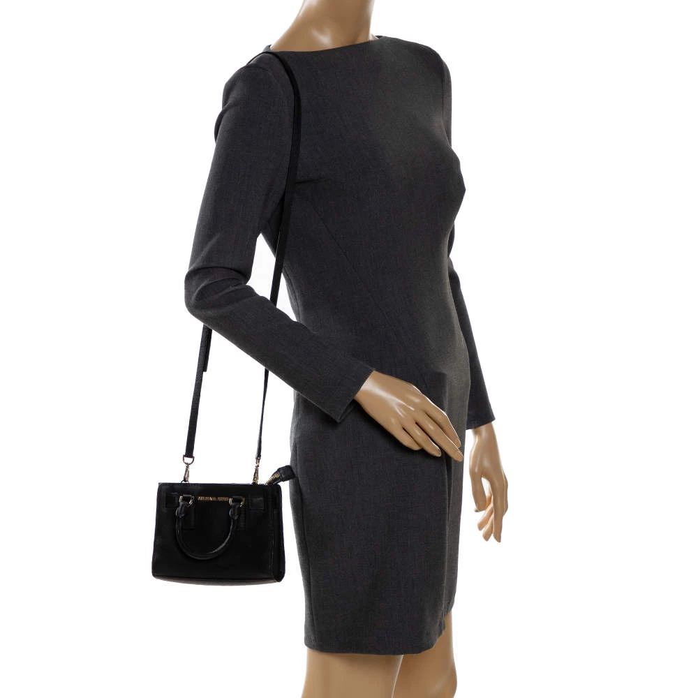 MICHAEL Michael Kors Black Leather Mini Dillon Crossbody Bag For Women - Image 2