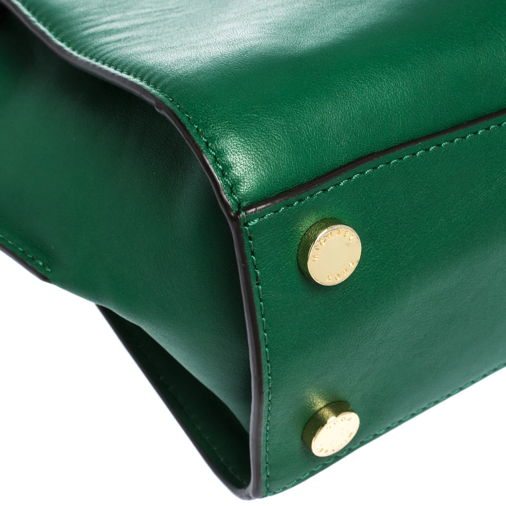 MICHAEL Michael Kors Green Leather Small Hamilton Tote For Women - Image 10