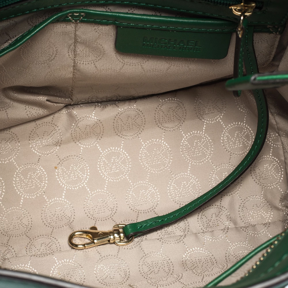 MICHAEL Michael Kors Green Leather Small Hamilton Tote For Women - Image 7