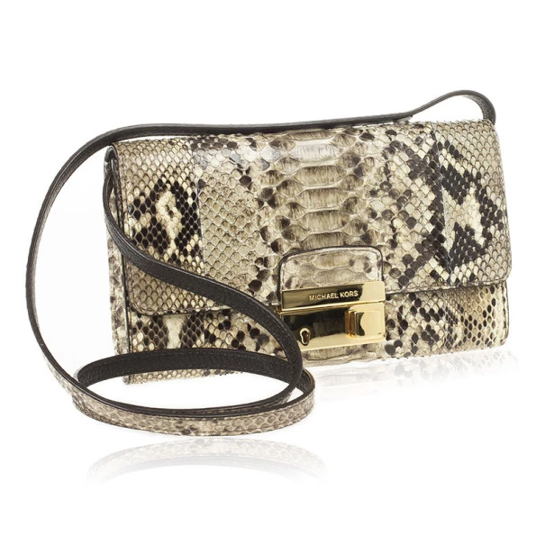 Michael Kors Gia Python Clutch Bag For Women - Image 3