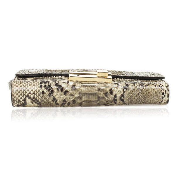 Michael Kors Gia Python Clutch Bag For Women - Image 4