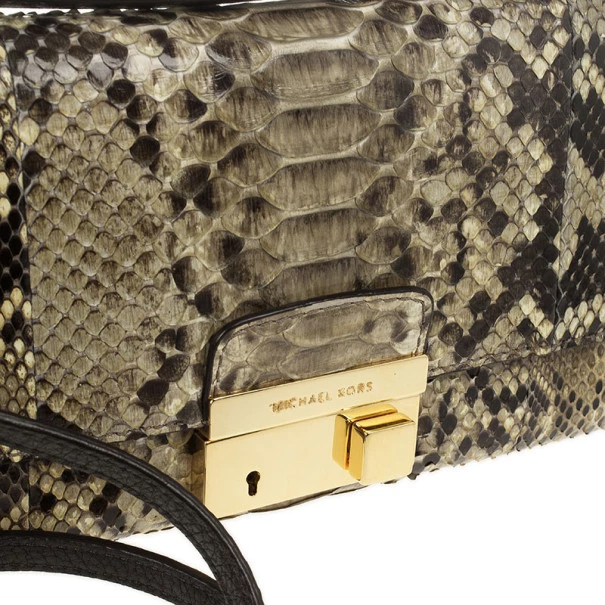 Michael Kors Gia Python Clutch Bag For Women - Image 6