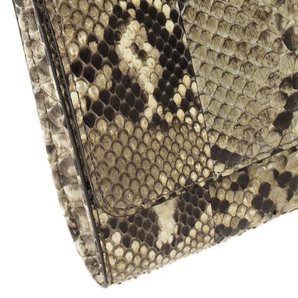 Michael Kors Gia Python Clutch Bag For Women - Image 11