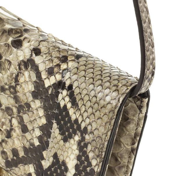 Michael Kors Gia Python Clutch Bag For Women - Image 12