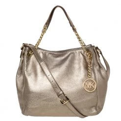 MICHAEL Michael Kors Metallic Leather Chain Shoulder Bag For Women
