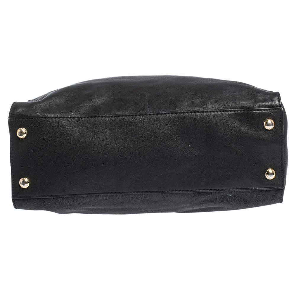 Michael Michael Kors Black Leather Large Hamilton North South Tote For Women - Image 7