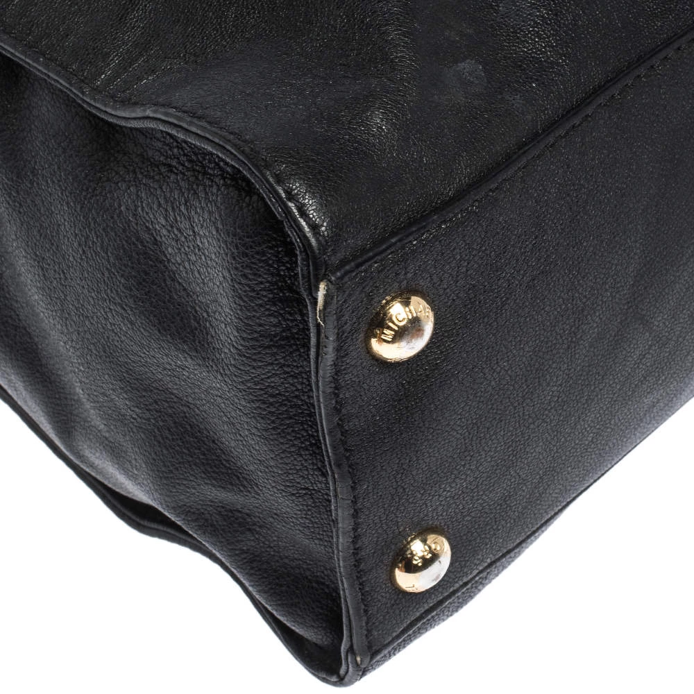 Michael Michael Kors Black Leather Large Hamilton North South Tote For Women - Image 12