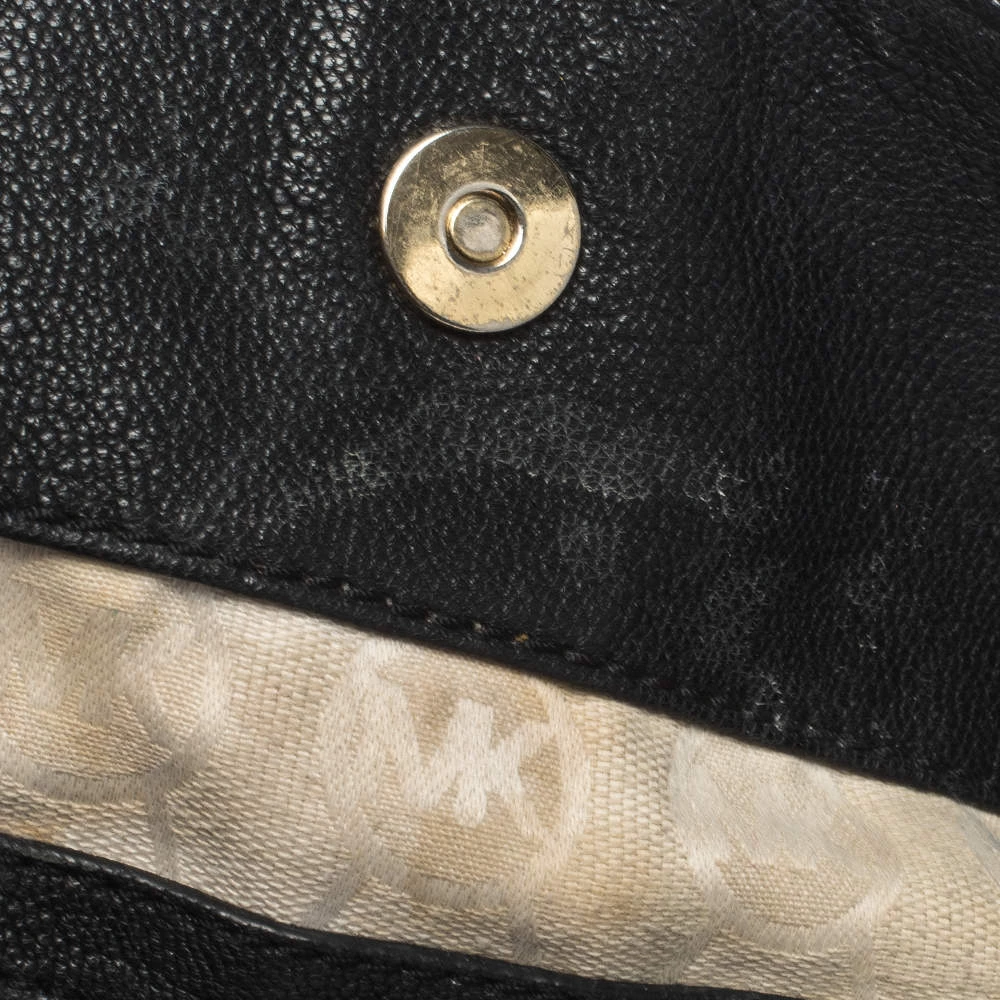 Michael Michael Kors Black Leather Large Hamilton North South Tote For Women - Image 10