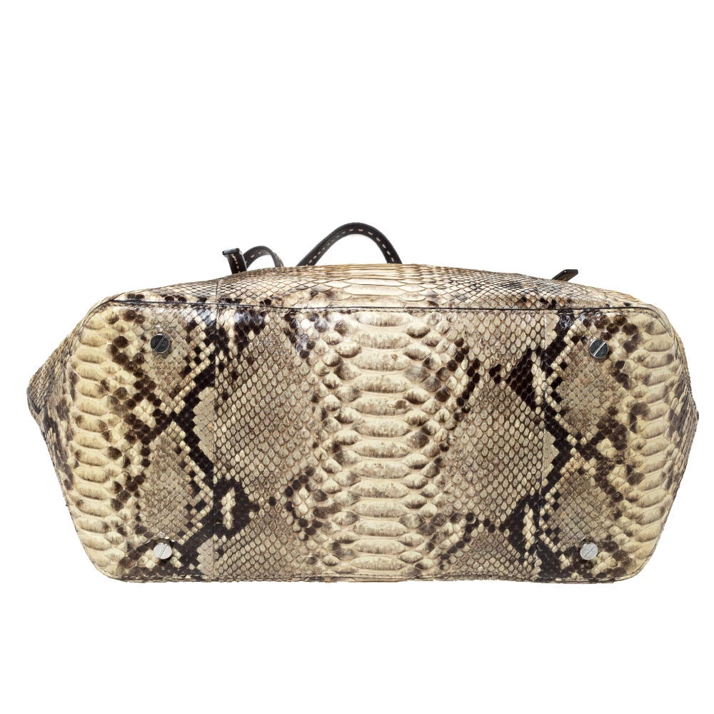 Michael Kors Multicolor Python Leather Ultra Stitch Handle Jaryn Tote For Women - Image 6