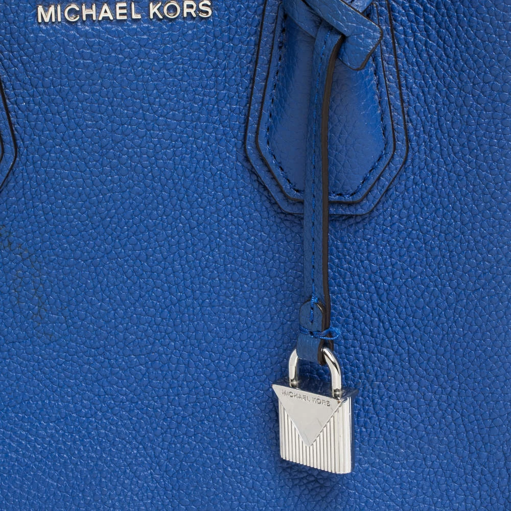 Michael Kors Royal Blue Leather Mini Mercer Tote For Women - Image 5
