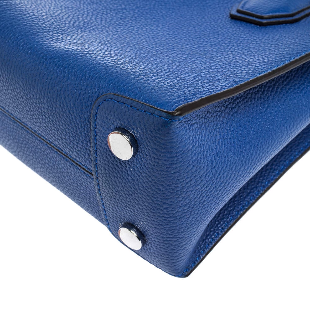 Michael Kors Royal Blue Leather Mini Mercer Tote For Women - Image 10