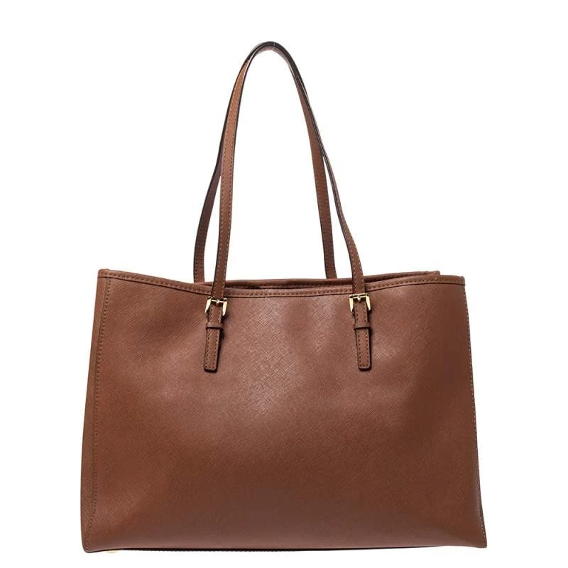 MICHAEL Michael Kors Tan Leather Jet Set Travel Tote For Women - Image 4