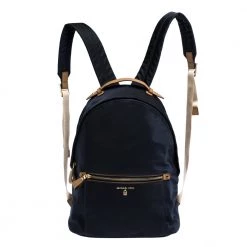 Michael Kors Dark Blue Nylon Backpack For Women