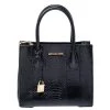 Michael Kors Black Snakeskin Small Mercer Tote For Women