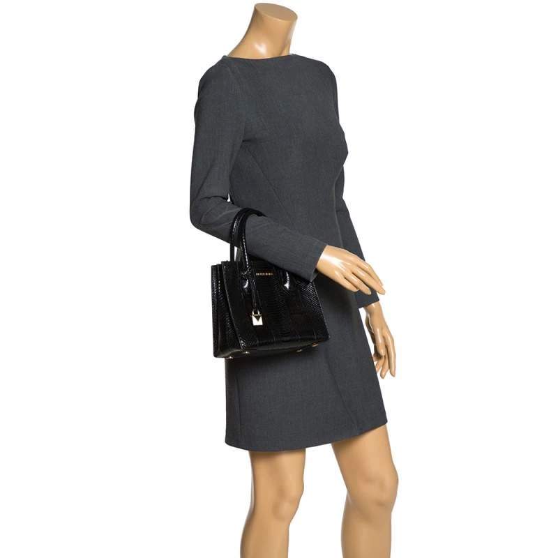 Michael Kors Black Snakeskin Small Mercer Tote For Women - Image 2