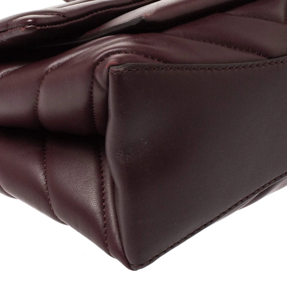 Michael Kors Burgundy Leather Medium Cece Shoulder Bag For Women - Image 10