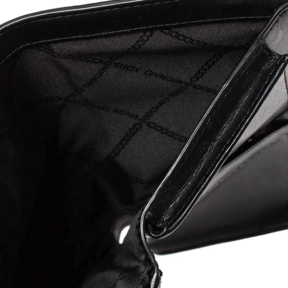 Michael Kors Black Leather Adele Studded Wrislet Wallet For Women - Image 2