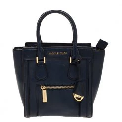 Michael Kors Blue Leather Colette Tote For Women