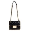 Michael Kors Black Python Embossed Leather Sloan Shoulder Bag For Women