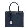 Michael Kors Navy Blue Leather Mini Mercer Tote For Women