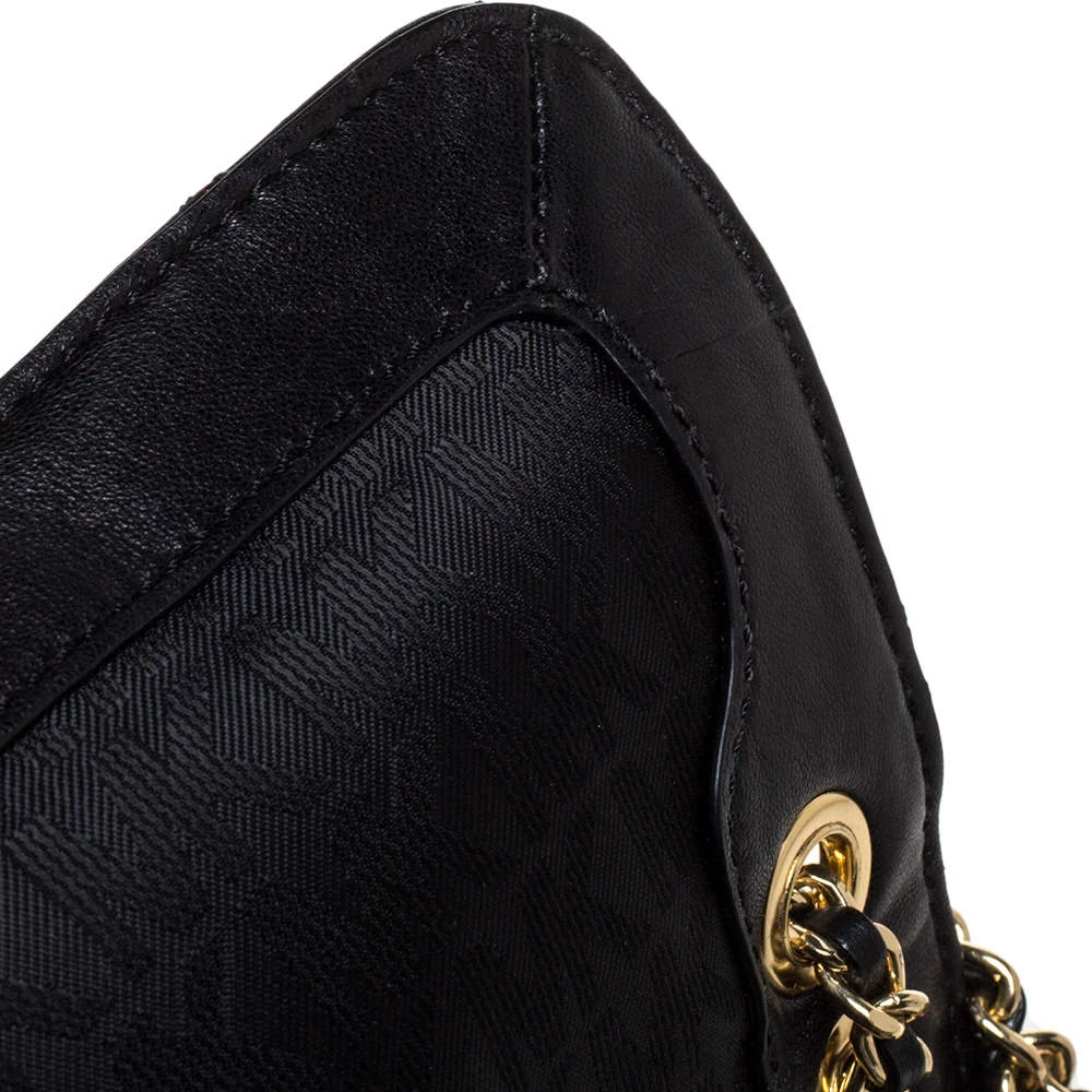 Michael Kors Black Leather Vivianne Shoulder Bag For Women - Image 11