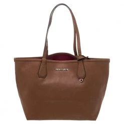 Michael Kors Brown Leather Candy Reversible Tote For Women