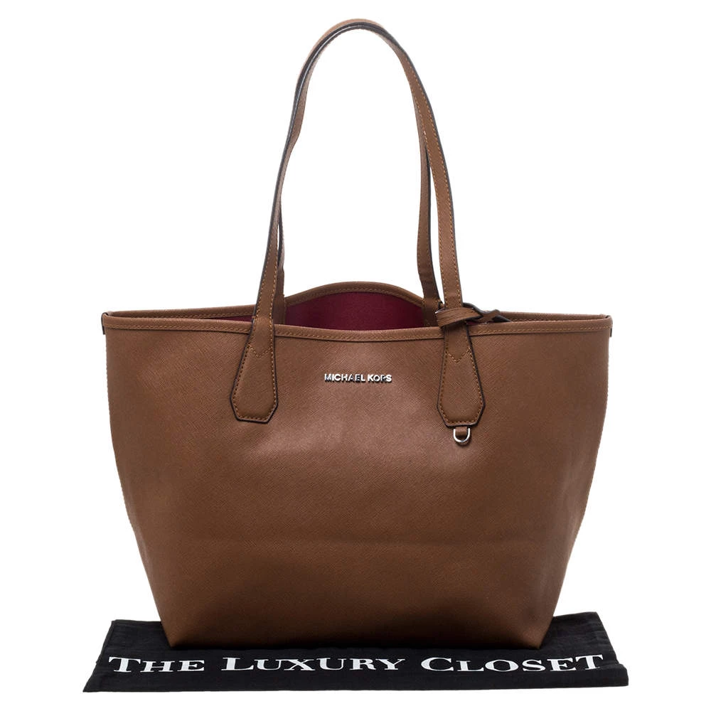 Michael Kors Brown Leather Candy Reversible Tote For Women - Image 12