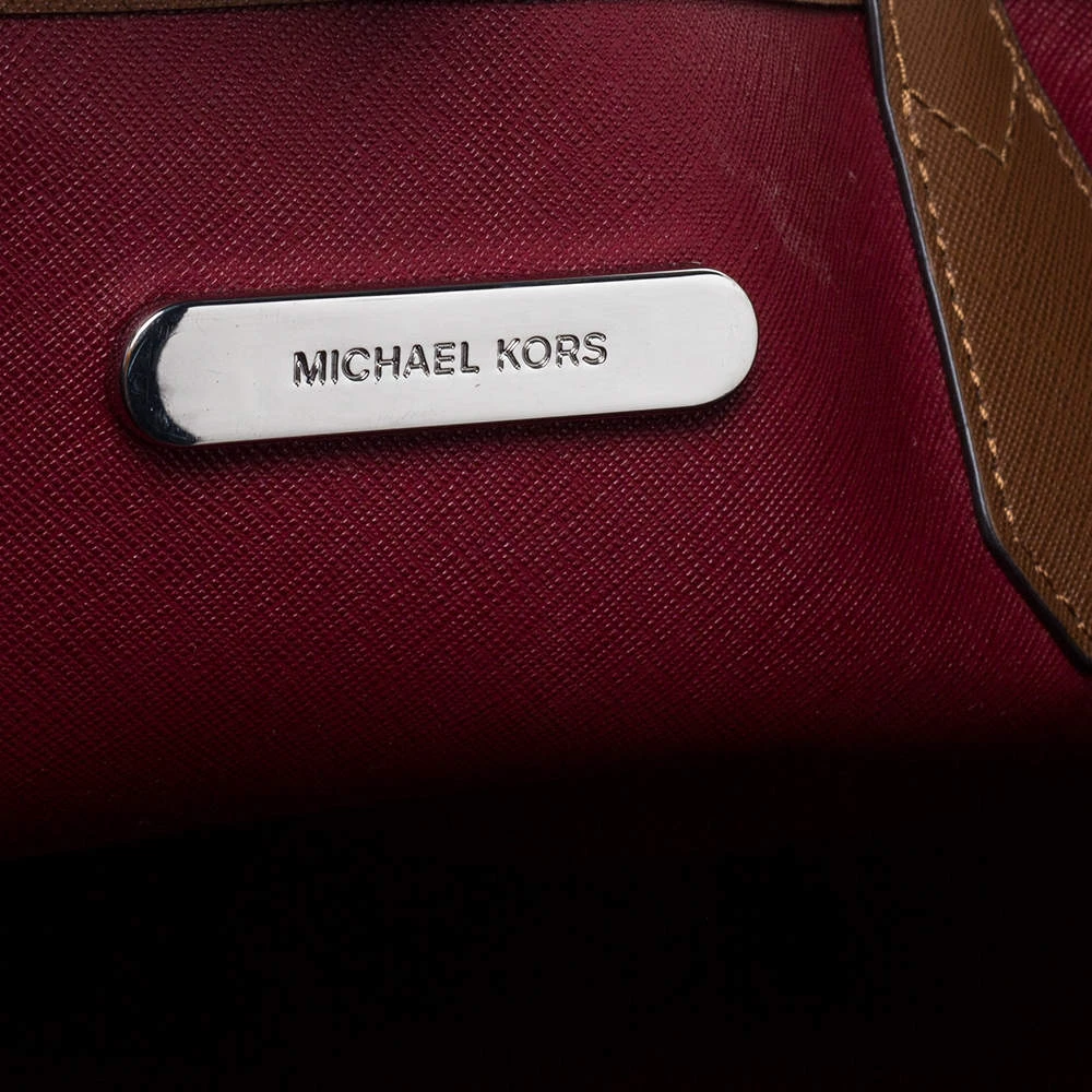 Michael Kors Brown Leather Candy Reversible Tote For Women - Image 11