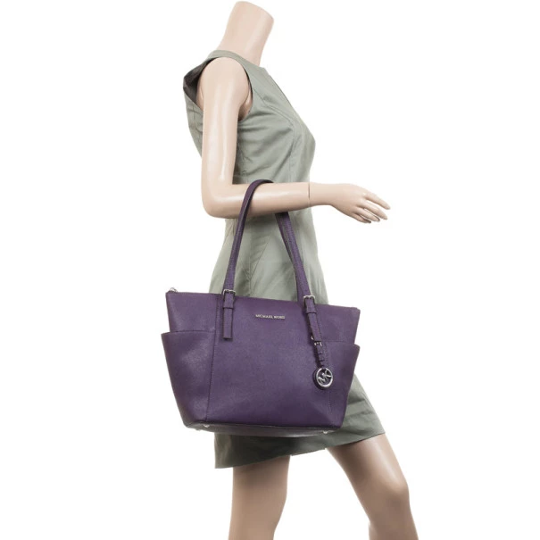 Michael Kors Jet Set Top-Zip Saffiano Tote For Women - Image 2