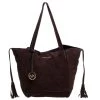 Michael Kors Dark Brown Suede Ashburry Shoulder Bag For Women