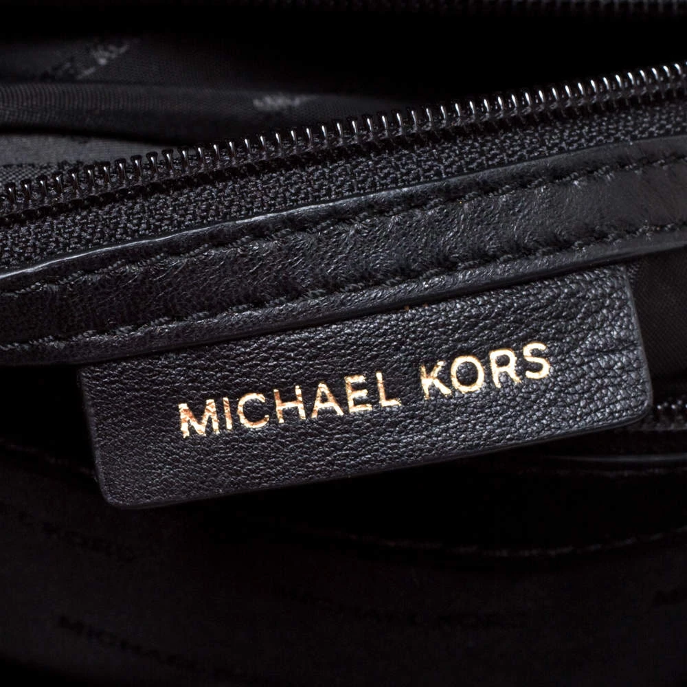 Michael Kors Micheal Kors Black Leather Large Sloan Shoulder Bag For Women - Image 8