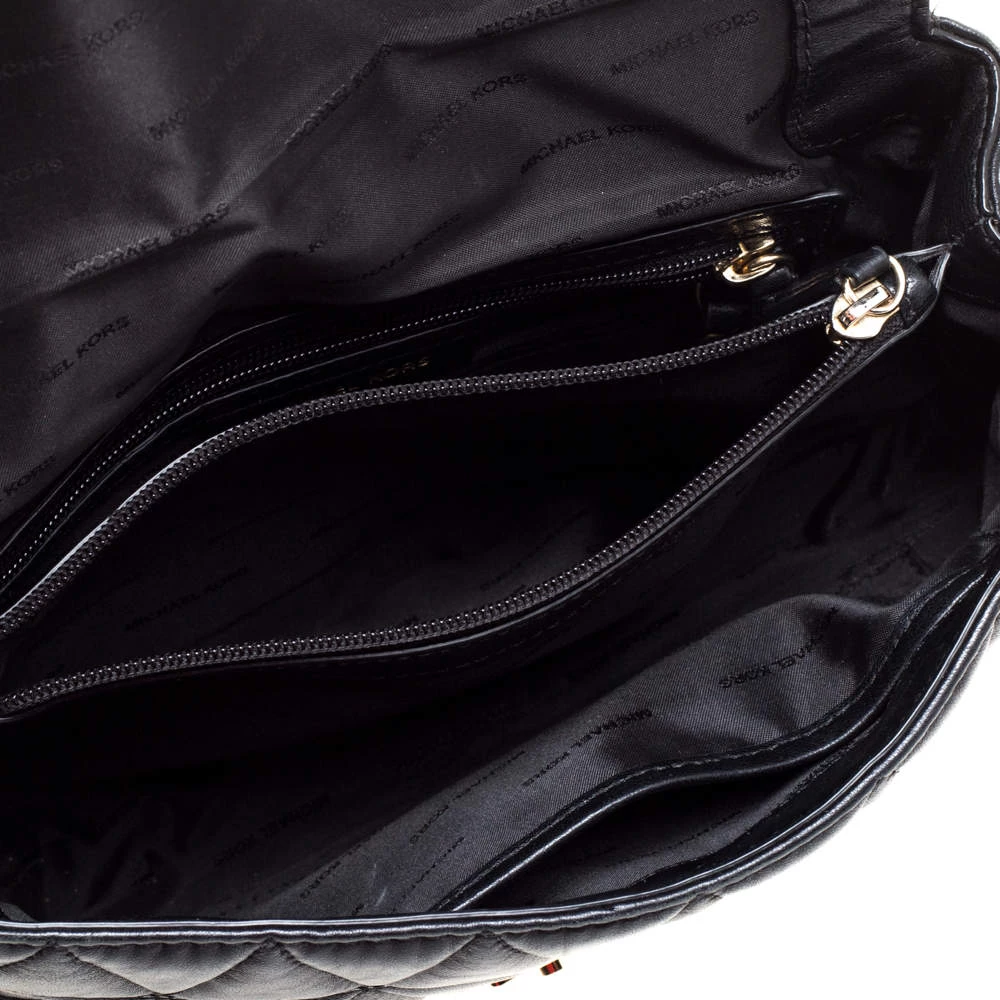 Michael Kors Micheal Kors Black Leather Large Sloan Shoulder Bag For Women - Image 7